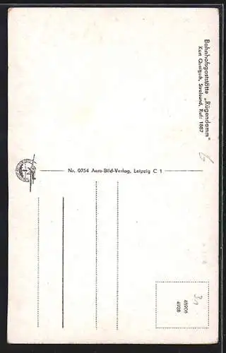 AK Stralsund, Nicolaikirche mit Rathaus