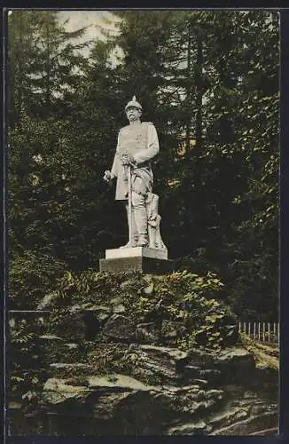 AK Pommritz, Bismarckdenkmal auf dem Czorneboh