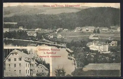 AK Titisee /Schwarzwald, Gasthaus und Pension zum Bahnhof, Bes. K. Winterhalter