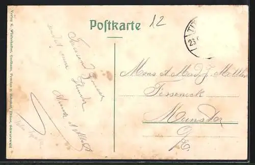 AK Titisee /Schwarzwald, Gasthaus und Pension zum Bahnhof, Bes. K. Winterhalter