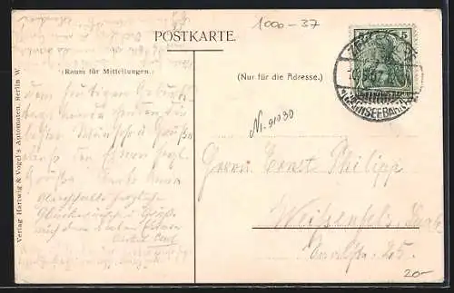 AK Berlin-Grunewald, Restaurant Königliches Forsthaus Paulsborn, Inh. Ludwig Vogel