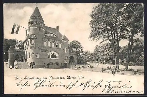 AK Berlin, Restaurant zum Schultheiss am Kreuzberg