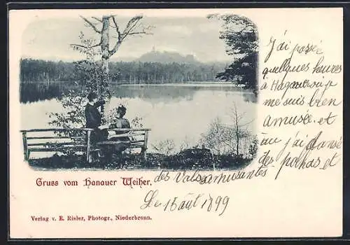 AK Niederbronn, Partie am Hanauer Weiher