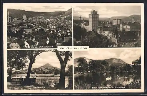 AK Jena, Zeisswerk, Blick von der Wilhelmshöhe