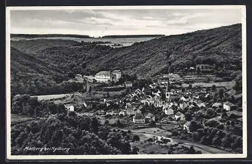 AK Malberg bei Kyllburg, Ortsansicht mit Umgebung