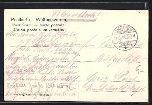 AK Luisenthal i. Th., Ortsansicht mit Umgebung