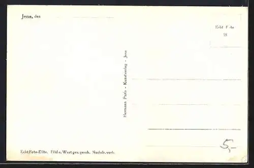 AK Jena, Marktplatz mit Rathaus