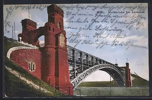 AK Kiel, Hochbrücke bei Levensau