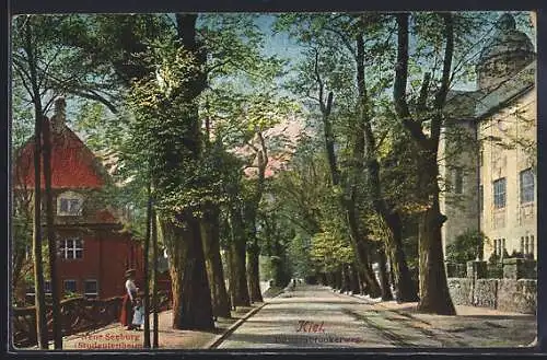 AK Kiel, Düsternbrookerweg, Neue Seeburg (Studentenheim)