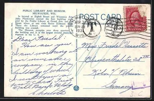 AK Milwaukee, Public Library and Museum