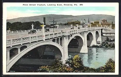 AK Reading, PA, Penn Street Viaduct, Looking East