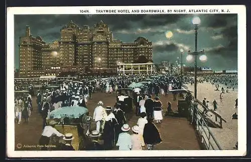 AK Atlantic City, NJ, Traymore Hotel and Boardwalk