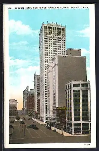 AK Detroit, MI, Barlum Hotel and Tower, Cadillac Square