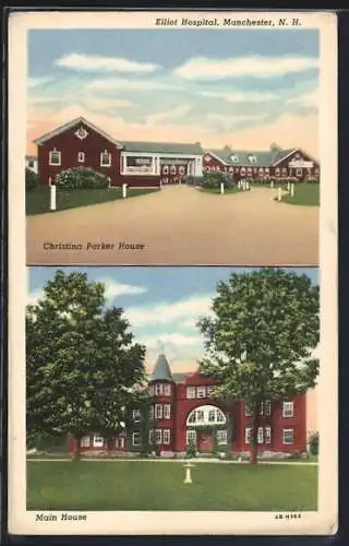AK Manchester, NH, Elliot Hospital, Christina Parker House and Main House