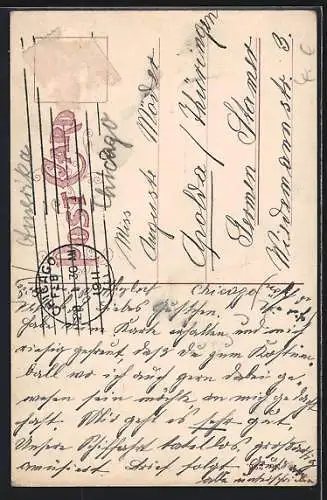 AK Chicago, IL, America Trust and Savings Bank, Monroe and Clark Streets