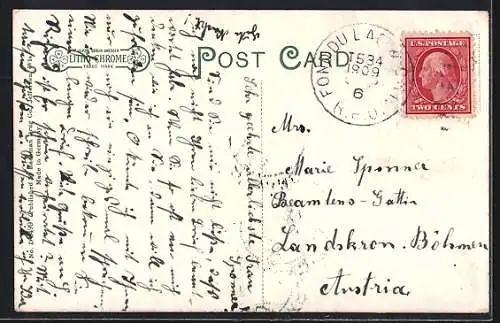 AK Jefferson, WI, Birds Eye View Main Street