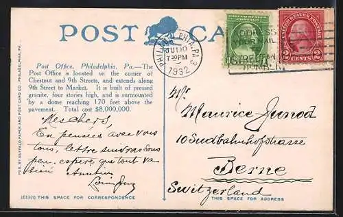 AK Philadelphia, PA, Post Office