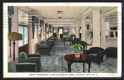 AK Atlantic City, NJ, Hotel Pierrepont`s new $50,000.00 Lobby