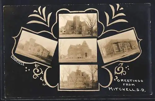 AK Mitchell, SD, Public School, High School, Protest. Church