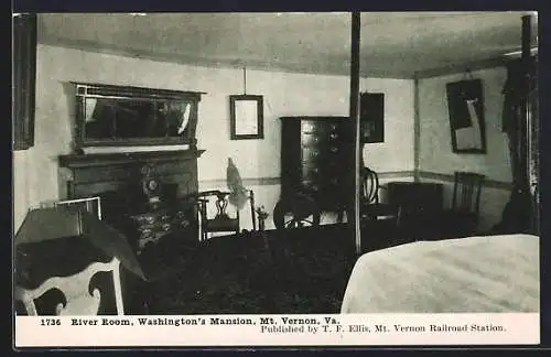 AK Mt. Vernon, VA, Washington`s Mansion, River Room