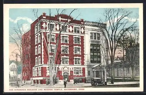 AK Waterbury, CT, The Hitchcock Building and Masonic Temple