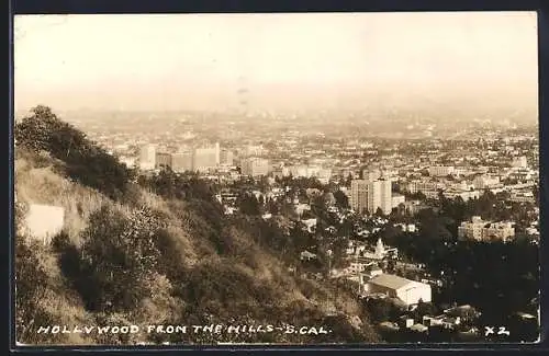 AK Hollywood, CA, Hollywood from the Hills