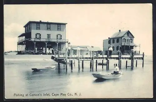 AK Cape May, NJ, Fishing at Corson`s Inlet
