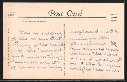 AK Flint, MI, S. Saginaw Street looking North from 2nd Street