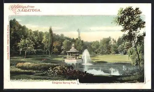 AK Saratoga, NY, Congress Spring Park