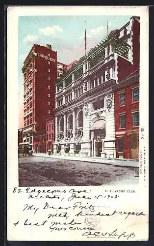 AK New York, NY, N. Y. Yacht Club, Iroquois