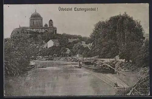 AK Esztergom, Flusspartie mit Booten