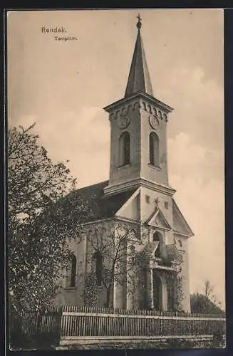 AK Mannersdorf an der Rabnitz, Liebing /Rendek, Templom
