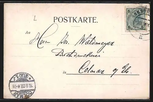 AK München, Café-Restaurant Hotel Germania, Schwanthalerstrasse 28