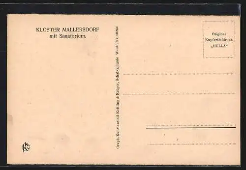 AK Mallersdorf, Kloster mit Sanatorium, Altes Refektorium