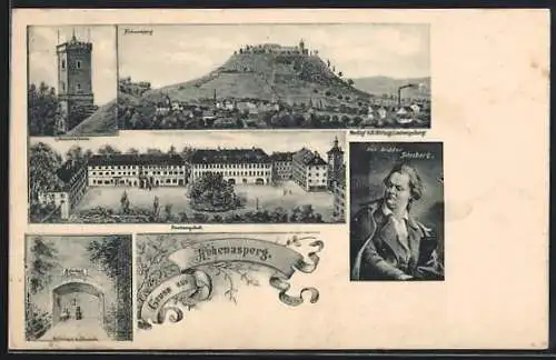 AK Hohenasperg, Schubart-Gefängnis, Festungshof, Aussichtsturm