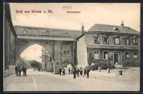 AK Worms, an der Andreaspforte