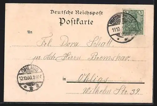 Lithographie Friedrichroda, Gasthaus Inselsberg Gothaisch, Reinhardsbrunn, Klostermühle