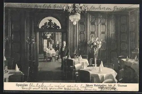 AK Spandau, Restaurant Neuer Ratskeller, Inh. F. Thomas
