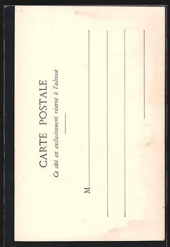 AK Weihnachtsengel bringt einer Frau Geschenke