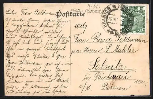 AK Teplitz bei Mähr.-Weisskirchen, Partie am Waldrand