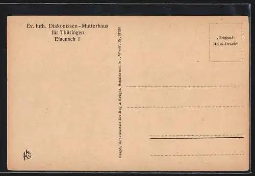 AK Eisenach /Thür., Ev. luth. Diakonissen-Mutterhaus, Alter Betsaal