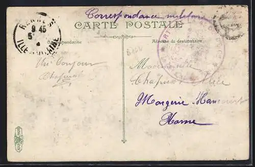 AK Französische Artillerie-Geschütz, Manoeuvre du canon de 75 m/m
