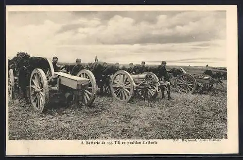 AK Batterie de 155 TR en position d`attente