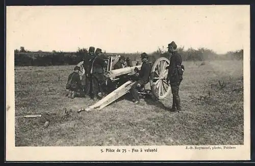 AK Pièce de 75, Feu à volonté