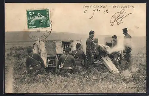 AK Tir des Pièces, Artillerie bereitet sich auf den Angriff vor