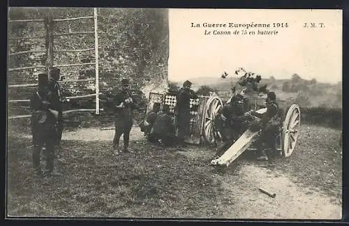AK Le Canon de 75 en batterie