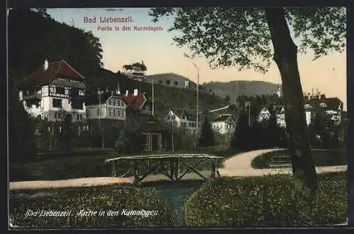 AK Bad Liebenzell, Partie in den Kuranlagen