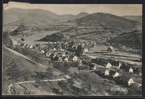 AK Ottenhöfen, Teilansicht mit Feldweg