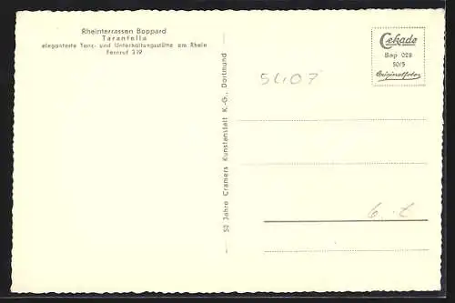 AK Boppard, Rheinterrassen Tarantella