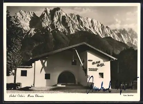 AK Grainau, Anderl Ostler`s Gasthof Maria Theresia